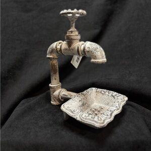 Farmhouse Decor Vintage Style Faucet Soap Dish